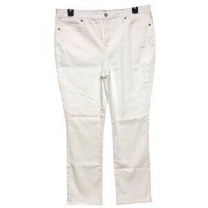 NYDJ‎ SHERRI SLIM WHITE JEANS 16P